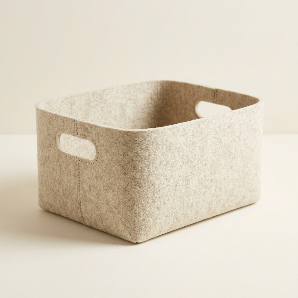Wool-Felt Magazine Bin