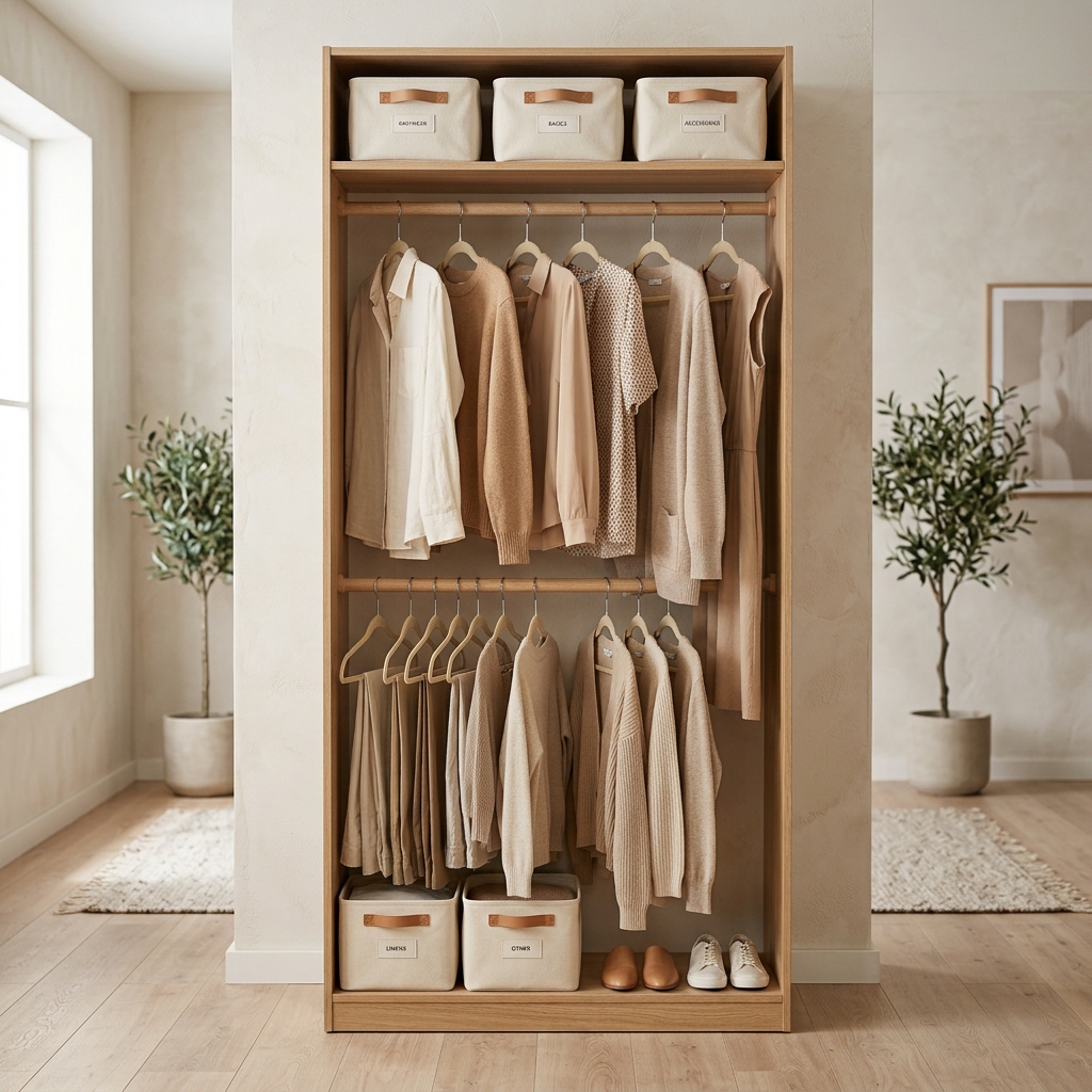 Small Closet Organization Ideas That Double Your Hanging Space